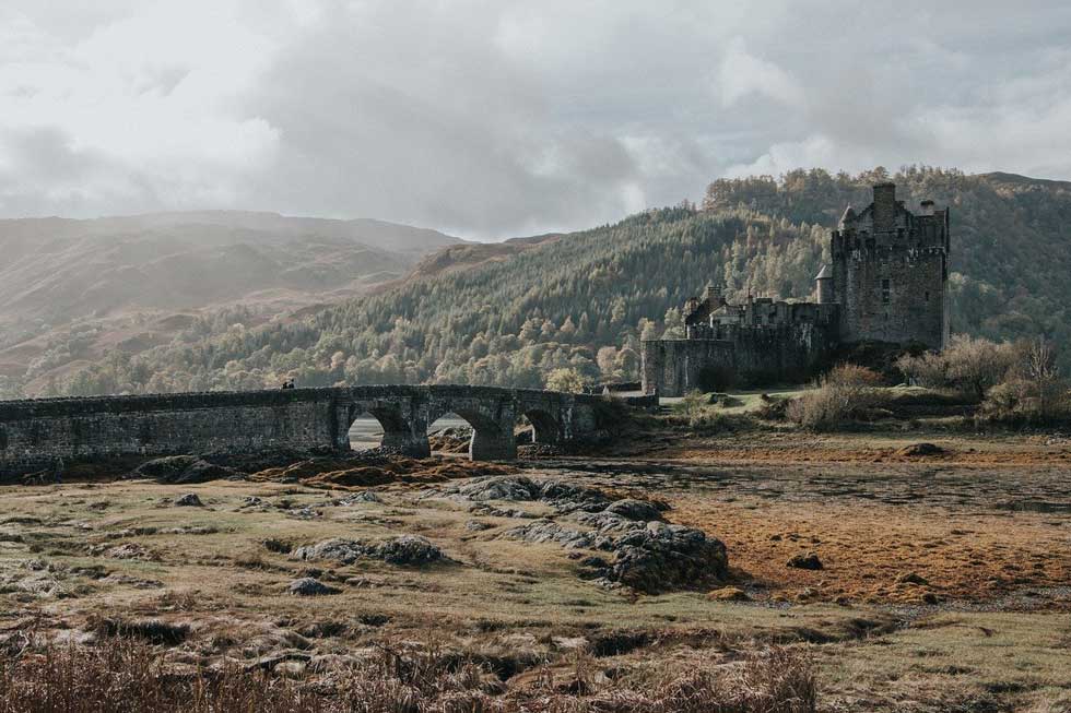 Foto: mittelalterliche Burg in Schottland